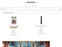 Tablet Screenshot of korres-store.de